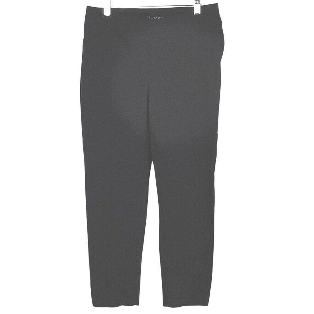 Zac & Rachel Womens Black Pull-On Straight-Leg Ankle Pants Size 10 Nylon Blend